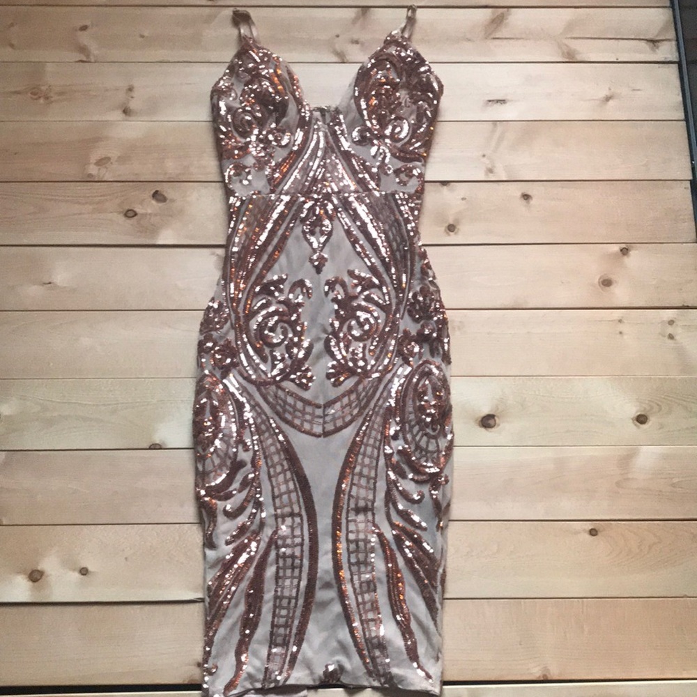 Sequin Goddess Dress